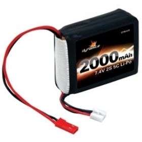 Picture of 7.4V 2000mAh 2S 5C LiPo Receiver Pack