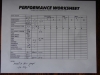 Picture of Performance Worksheet