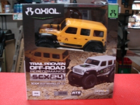 Picture of 1/24 SCX24 Jeep Wrangler JLU 4WD Rock Crawler Brushed RTR, YELLOW - DISPLAY